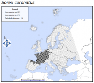 Click map for maps of the first European Mammal Atlas (1988-1999).
