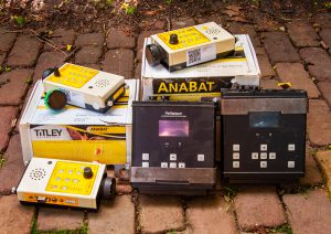 Equipment for mammal research: Anabats and Petterson D500X ultrasound recorders. Donated by Regelink Ecology and Landscape.